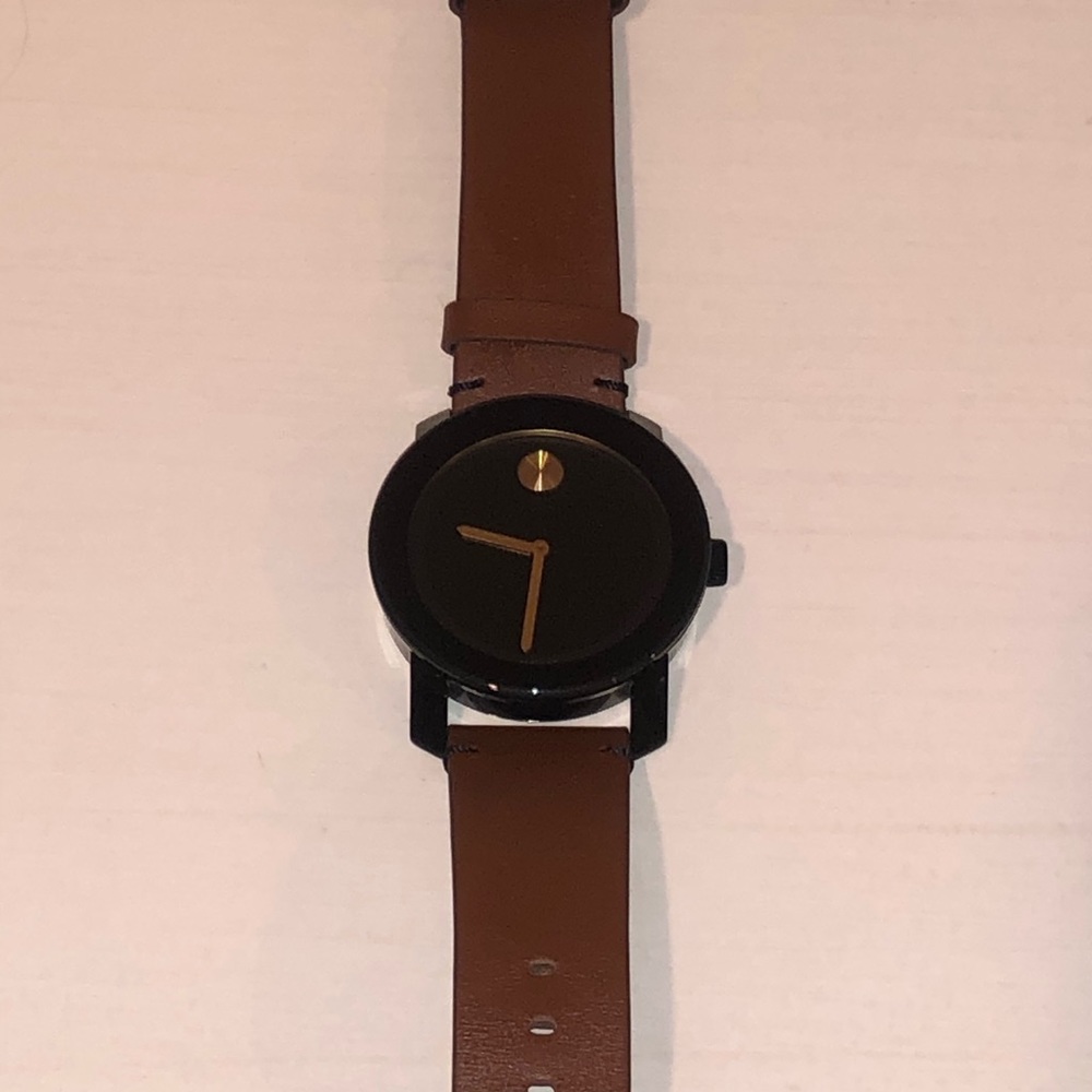 Movado Bold leather watch NEW!